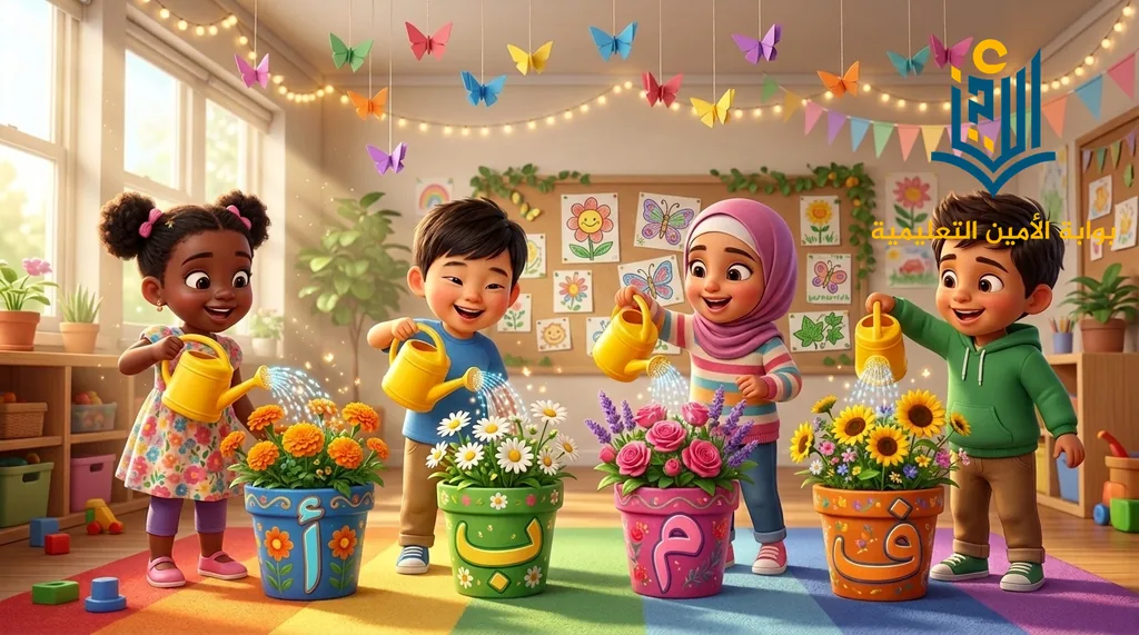 المحور الأول - مراجعة شاملة: حديقة حروفي وكلماتي الأولى